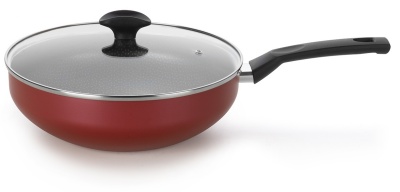 Frigideira Wok Amora Vermelho Matte com tampa
